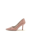 Patent Leather Rhinestone Wedding Heels Pointed Toe Stiletto Bridal Shoes