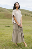 Aspen Midi Skirt in Olive FINAL SALE