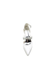 Satin Pointed Toe Rhinestone Strappy Chunky Heels