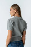 Mandi Knit Sweater in Grey
