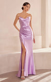 Micah Maxi Dress Strapless Satin Dress with Gathered Detail