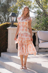 Hana Floral Midi Dress