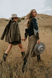 Carly Vegan Leather Jacket in Dark Olive FINAL SALE