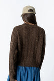 Maxine Speckled Sweater in Brown