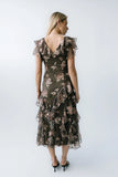 Kensie Ruffle Maxi Dress