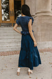 Carey Maxi Dress in Teal FINAL SALE