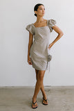 Joana Mini Dress in Taupe FINAL SALE