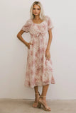 Janie Waist Tie Midi Dress FINAL SALE
