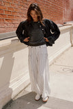 Mayson Wide Leg Pants in White FINAL SALE