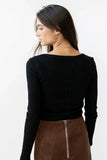 Pura Knit Top in Black