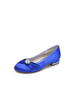 Royal Blue Flats with Rhinestone embellished