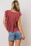 Leia Blouse in Berry FINAL SALE