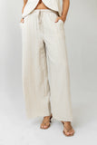 Lucy Striped Baggy Pants in Natural