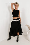 Arabella Maxi Skirt in Black FINAL SALE