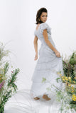 Tracie Lace Maxi Dress in Blue