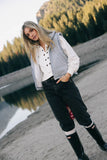 Maxfield Grommet Top in White FINAL SALE