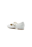 White Pointed Toe Wedding Flats