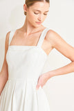 SERENE CHARM OFF WHITE MIDI DRESS FINAL SALE