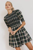 Emmett Plaid Smocked Mini Dress FINAL SALE