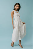Jaynie Midi Dress in Cream