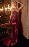 SONIA GOWN STRAPLESS SCOOP BODICE WITH DROP WAIST