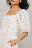Landrie Ditsy Floral Dress in Rust FINAL SALE