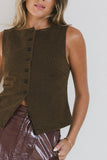 Louella Leopard Vest FINAL SALE