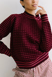 Monroe Knit Sweater in Burgundy FINAL SALE