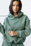 Mozie Contrast Sweatshirt in Teal