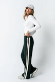Avery Striped Pants in Green FINAL SALE