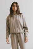Flow State Pullover Hoodie in Taupe FINAL SALE