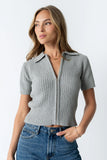 Mandi Knit Sweater in Grey