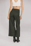Aspen Wide Leg Pants in Hunter Green FINAL SALE