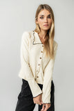 Jazmine Contrast Top in Cream