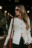 Debbie Ribbed Sweater in Ivory FINAL SALE
