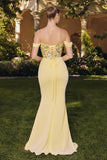 Paulina Gown Floral Embroidered Chiffon Dress