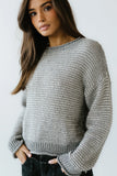 Tracey Striped Oversized Sweater in Grey FINAL SALE