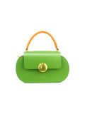 Womens Mini Flap Genuine Leather Clutch Bags with Crossbody Strap