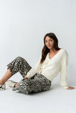 Jocelyn Barrel Jeans in Leopard