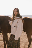Nora Fleece Pullover in Cream Final Sale