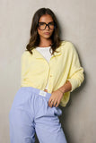 Maci Cardigan in Yellow FINAL SALE