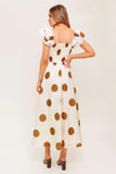 MOJITO MOOD POLKA DOT MIDI DRESS