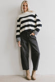 Helena Striped Sweater in Black FINAL SALE