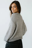 Tracey Striped Oversized Sweater in Grey FINAL SALE