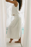 Ray Scallop Maxi Skirt