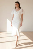 Diana Midi Dress White
