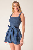 DAISIES DENIM ROMPER