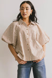 Callum Button Up in Mocha FINAL SALE