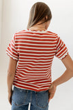 Walker Scalloped Top in Marsala