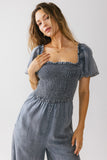 Piper Smocked Jumpsuit